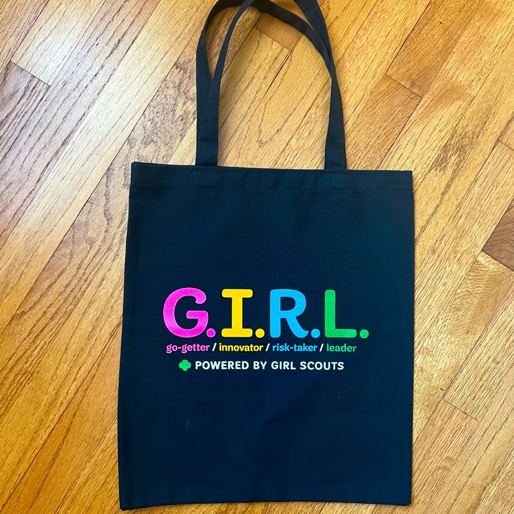Girl Scout reusable canvas tote bag, NWOT